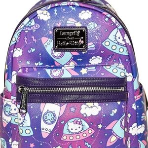 New in bag Hello Kitty Space Loungefly mini backpa